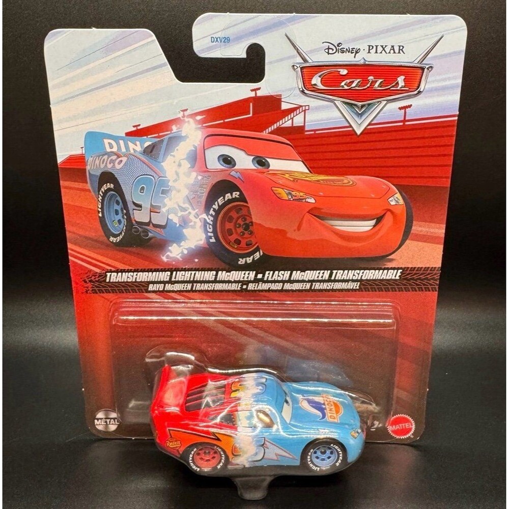 Disney Pixar Cars Transforming Lightning McQueen Diecast. New!